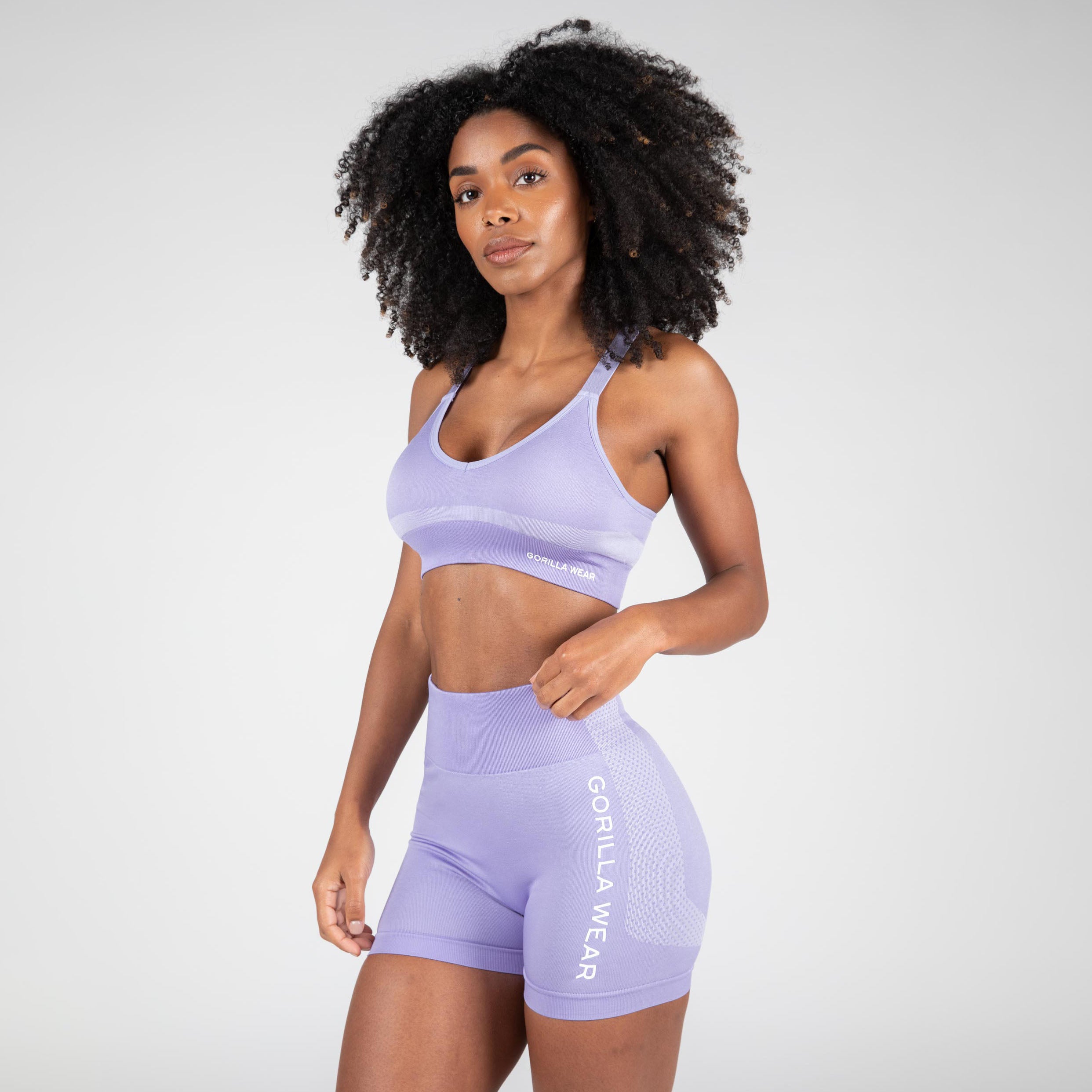 Selah Seamless Sports Bra, lilac