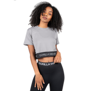 Colby Cropped T-Shirt, grey