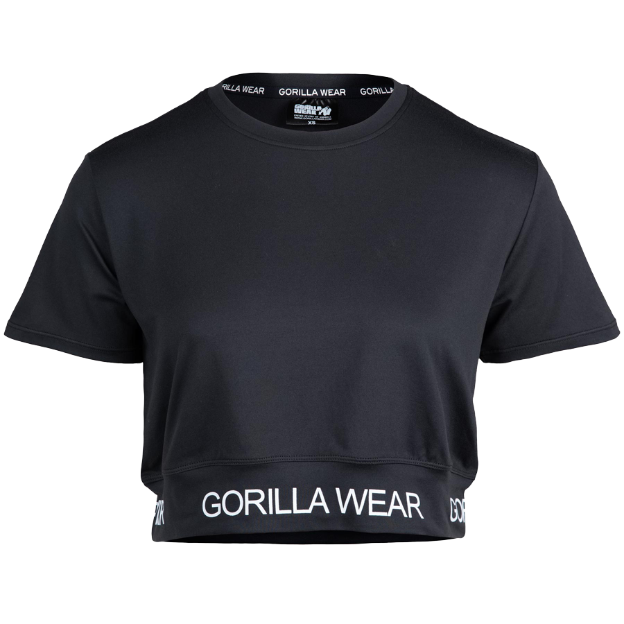 Colby Cropped T-Shirt, black