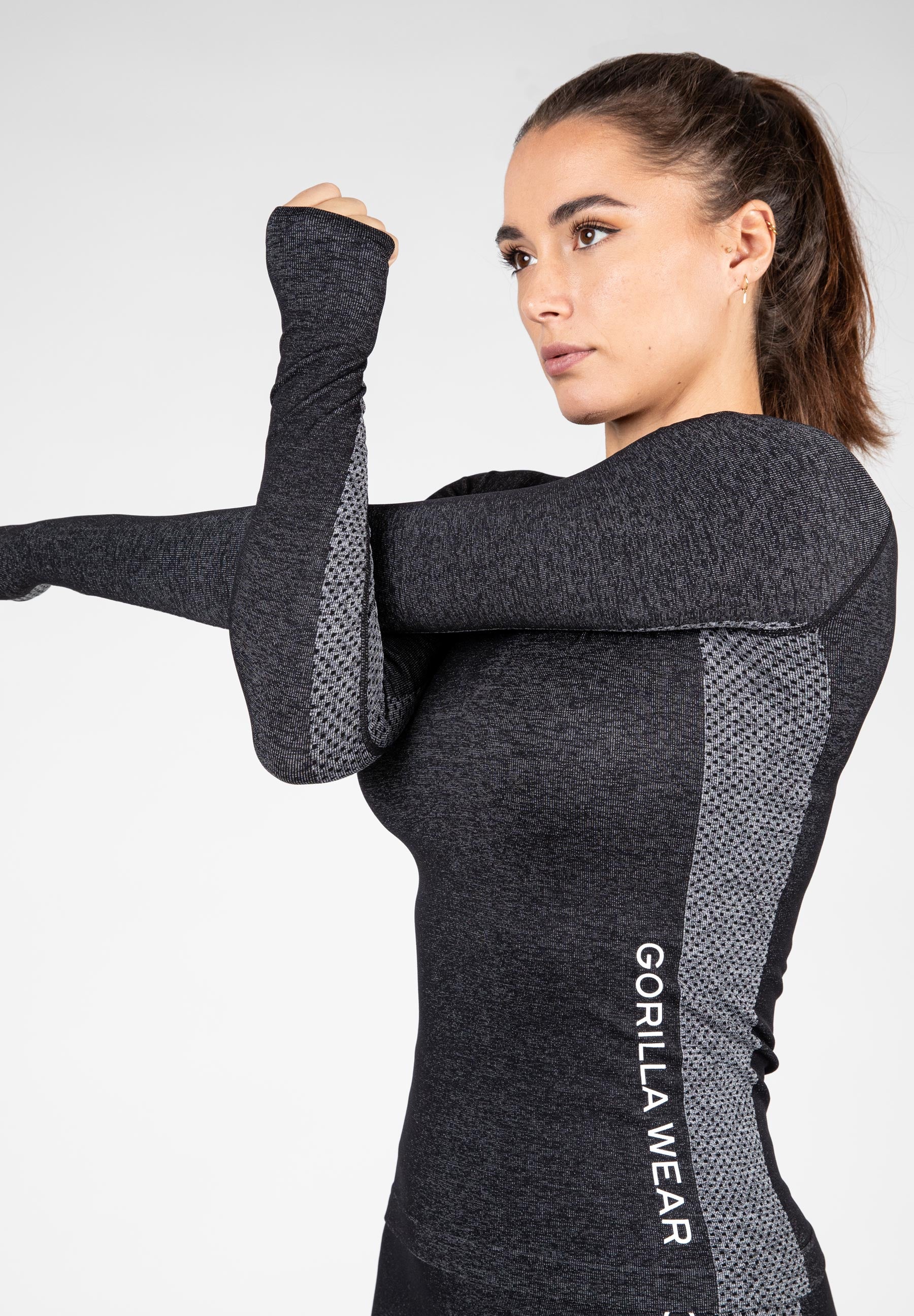 Selah Seamless Long Sleeve, black