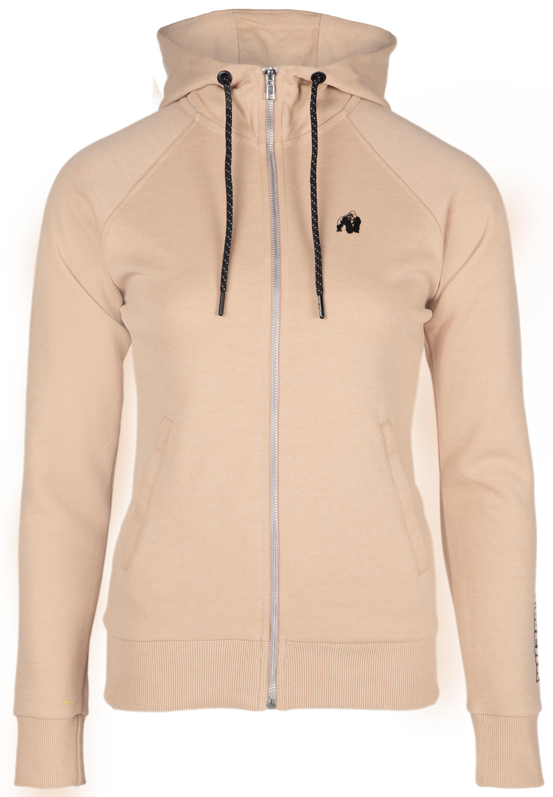 Marion Zipped Hoodie, beige