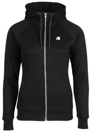 Marion Zipped Hoodie, black