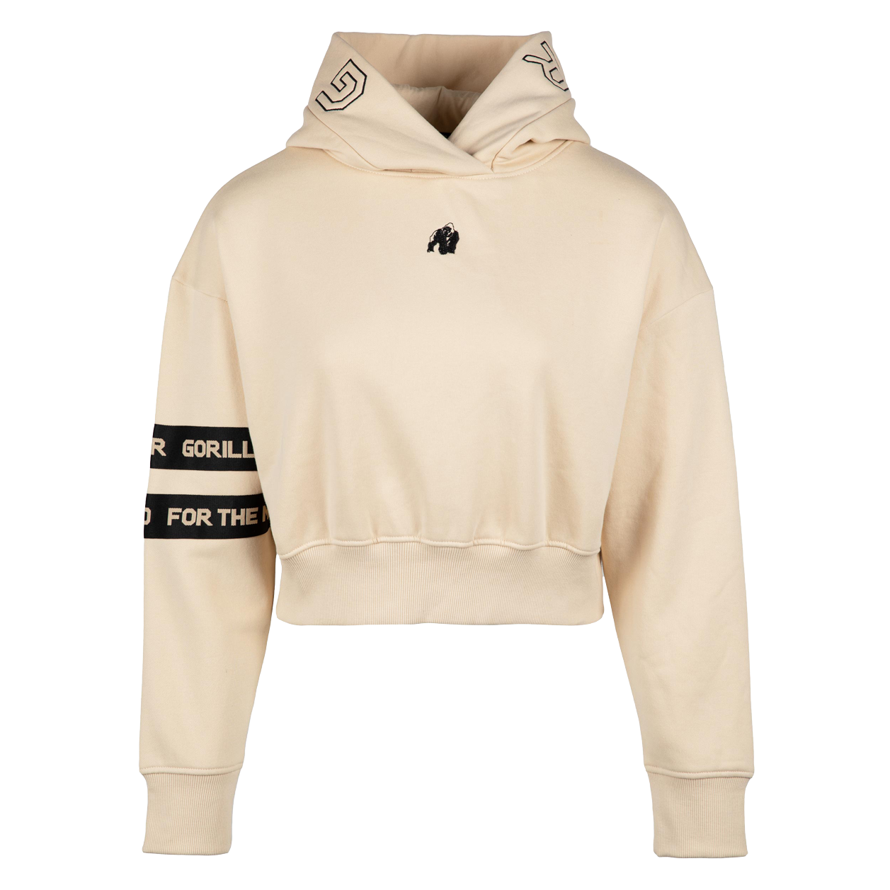 Tracey Cropped Hoodie, beige