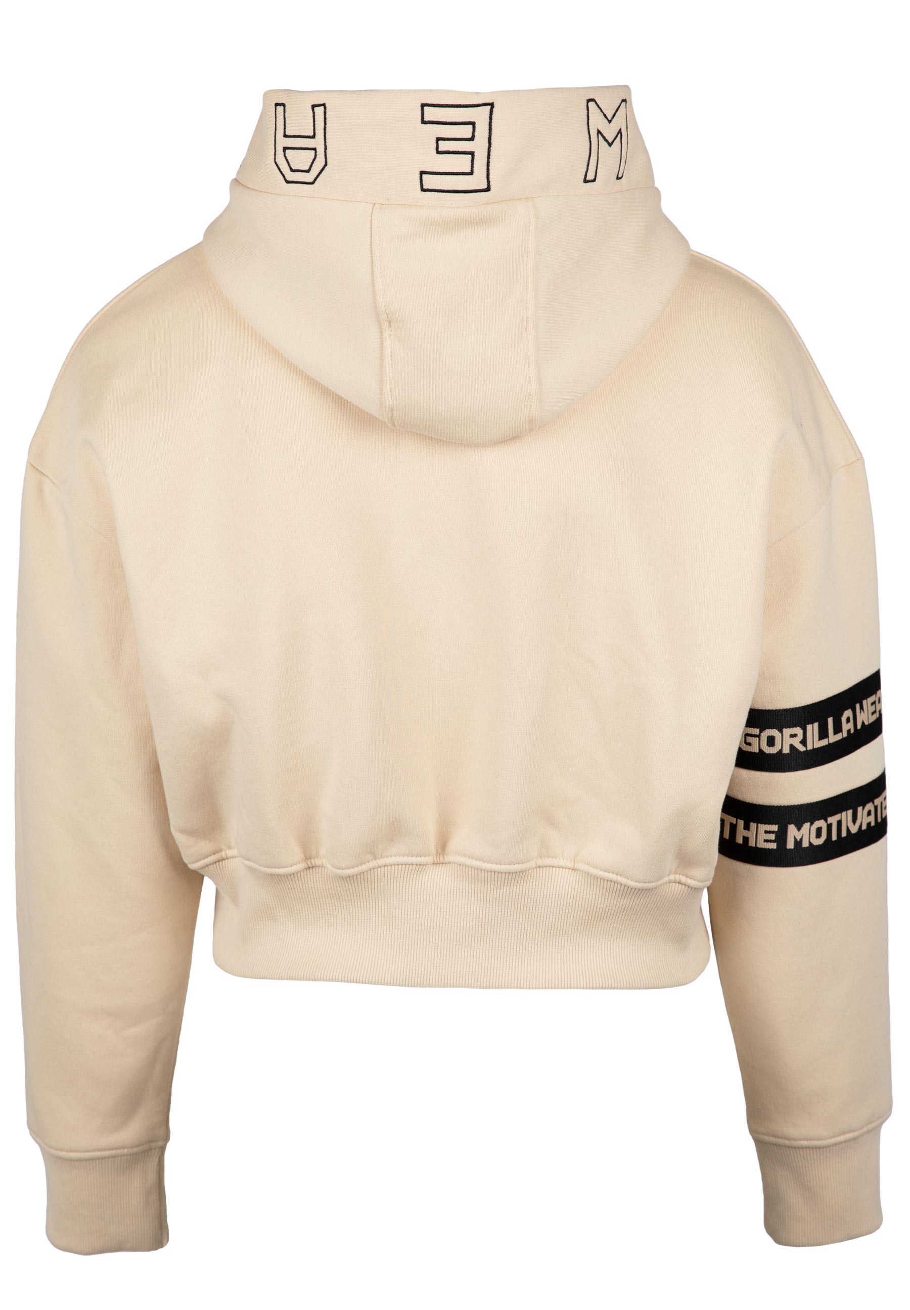 Tracey Cropped Hoodie, beige