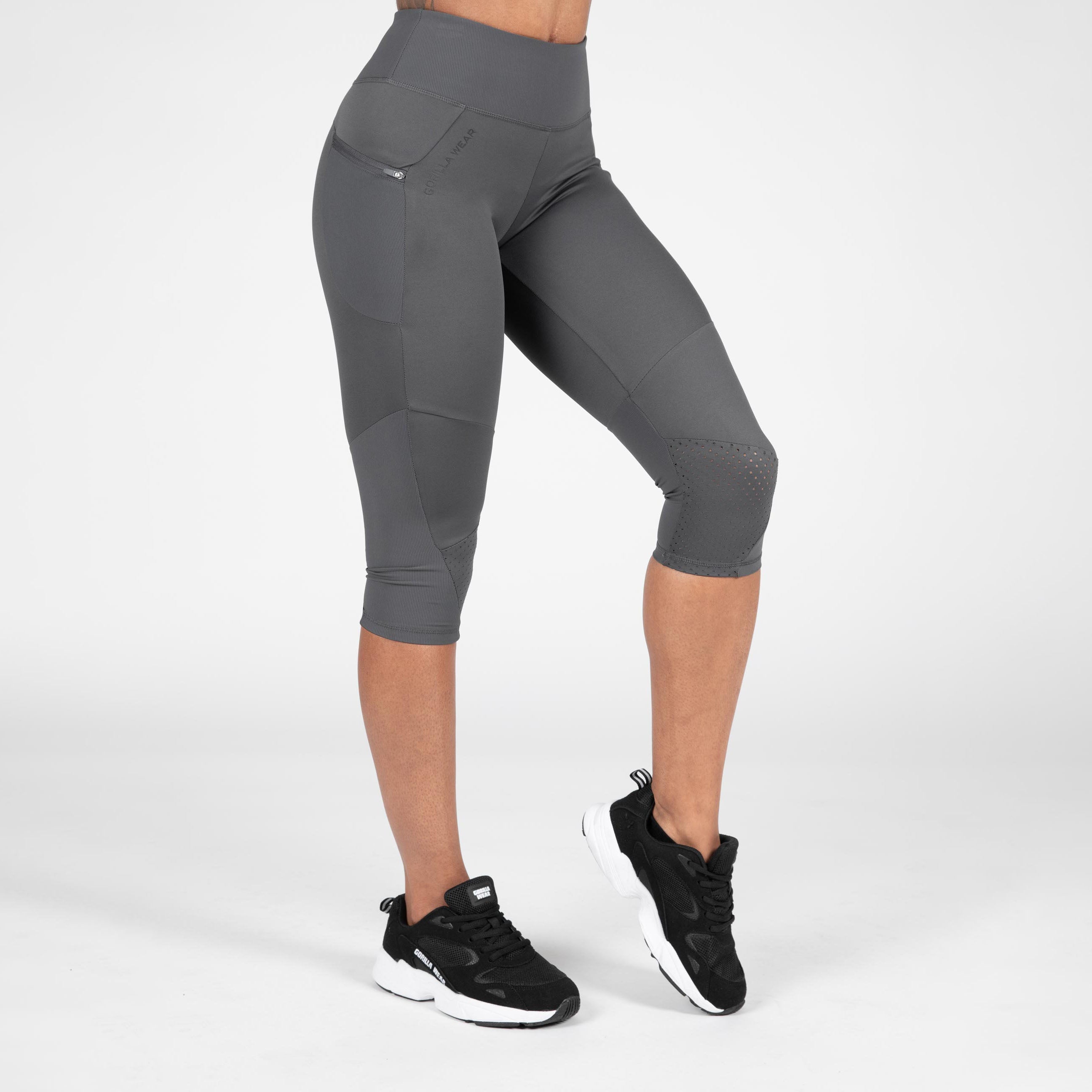 Monroe Cropped Leggings, grey