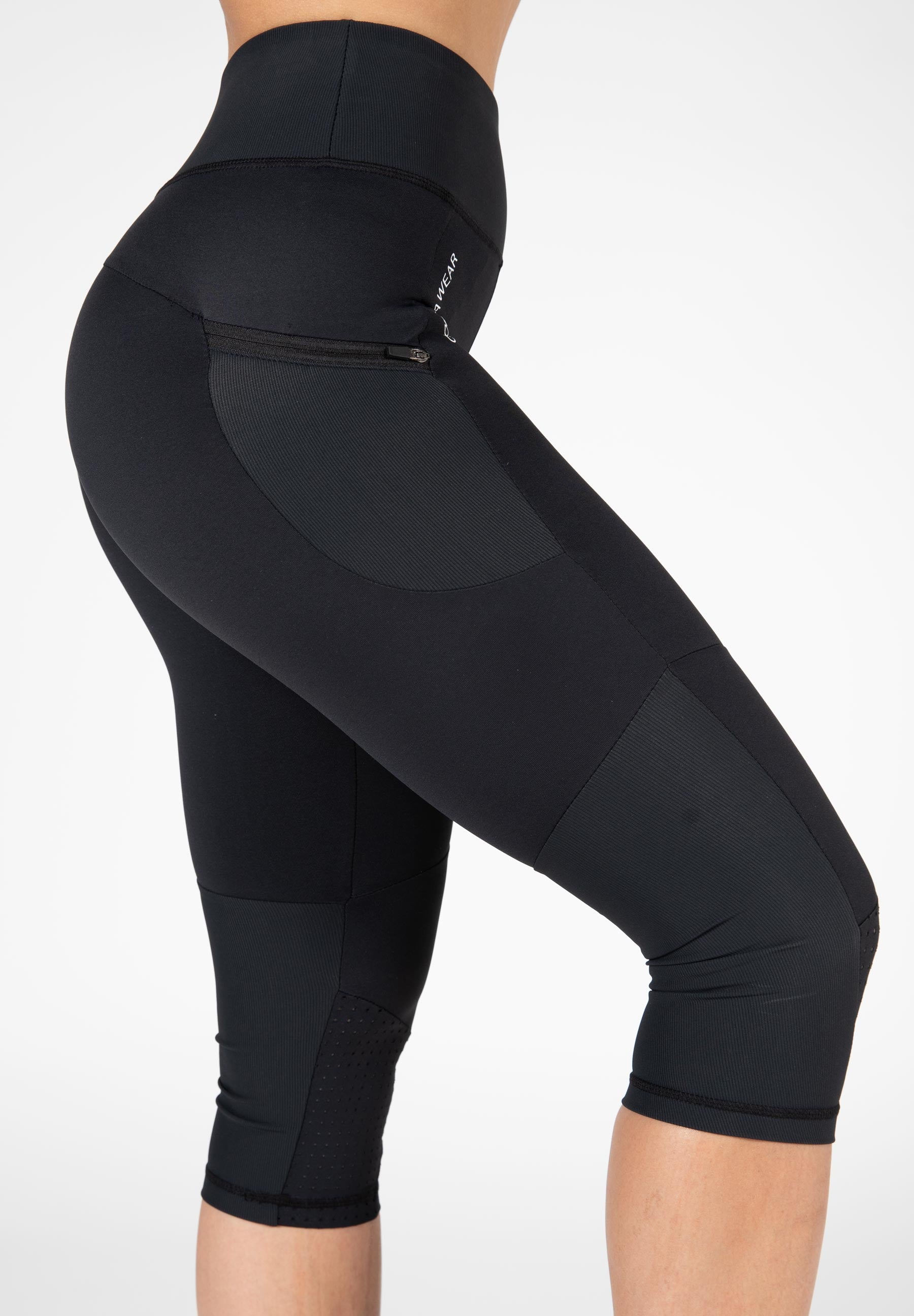 Monroe Cropped Leggings, black