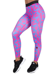 Colby Leggings, blue/pink