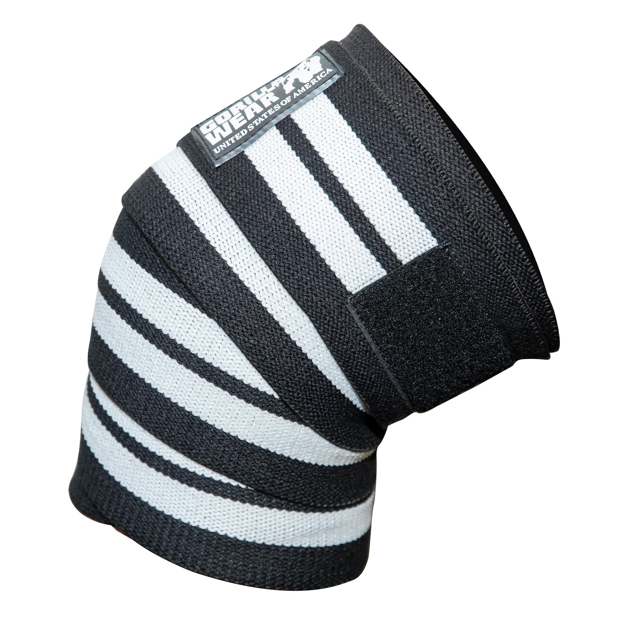 GW Knee Wraps 2 m, black/white