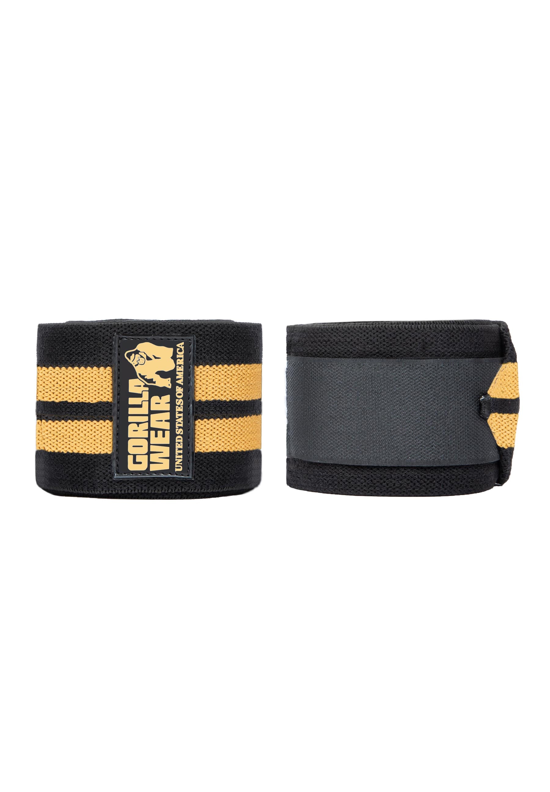 GW Knee Wraps 2 m, black/gold