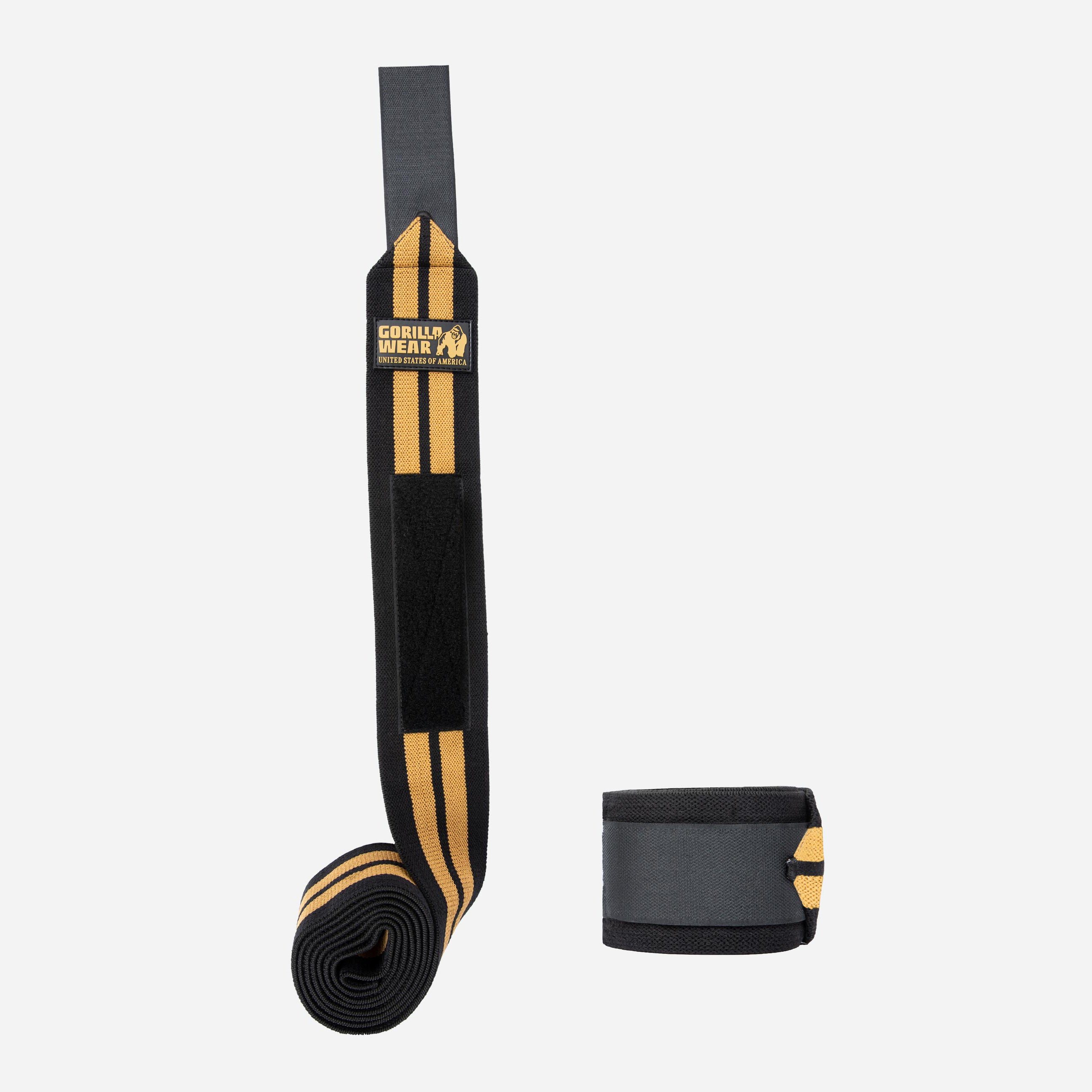 GW Knee Wraps 2,5 m, black/gold