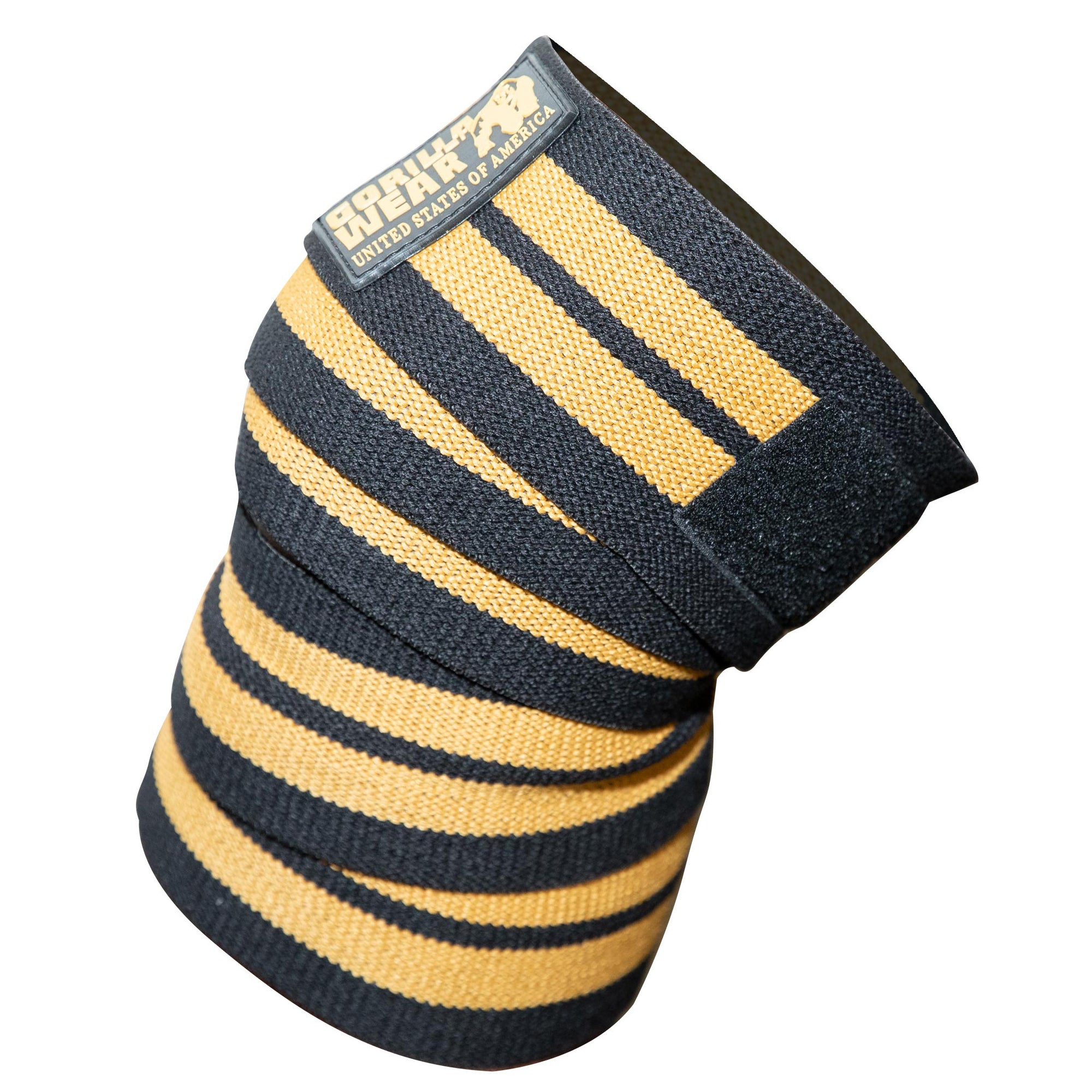 GW Knee Wraps 2 m, black/gold