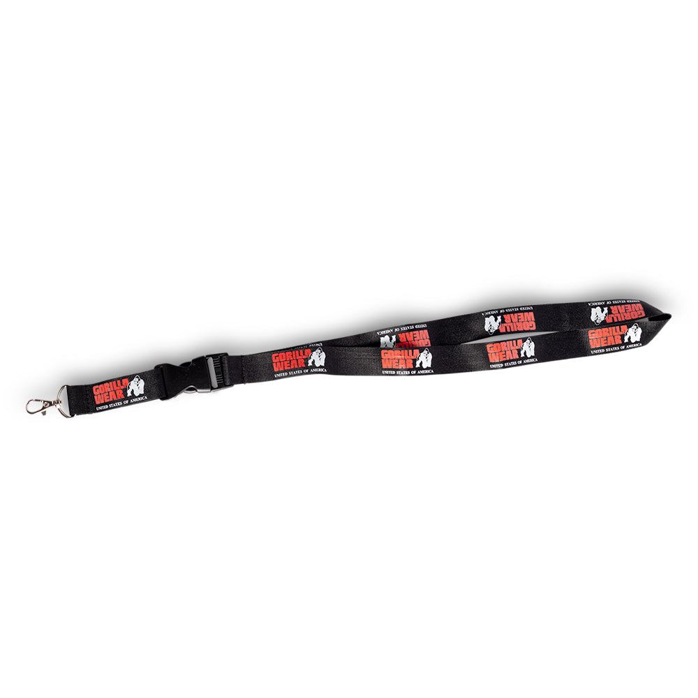 Eloy Lanyard, black/red