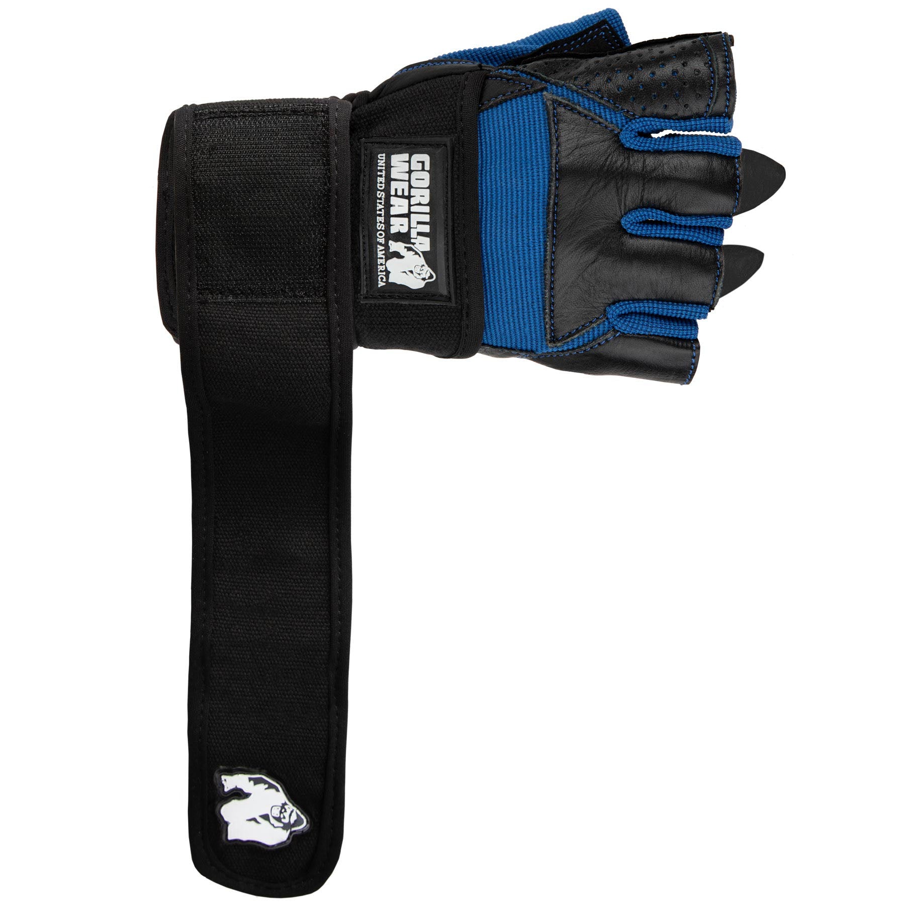 Dallas Wrist Wraps Gloves, black/blue