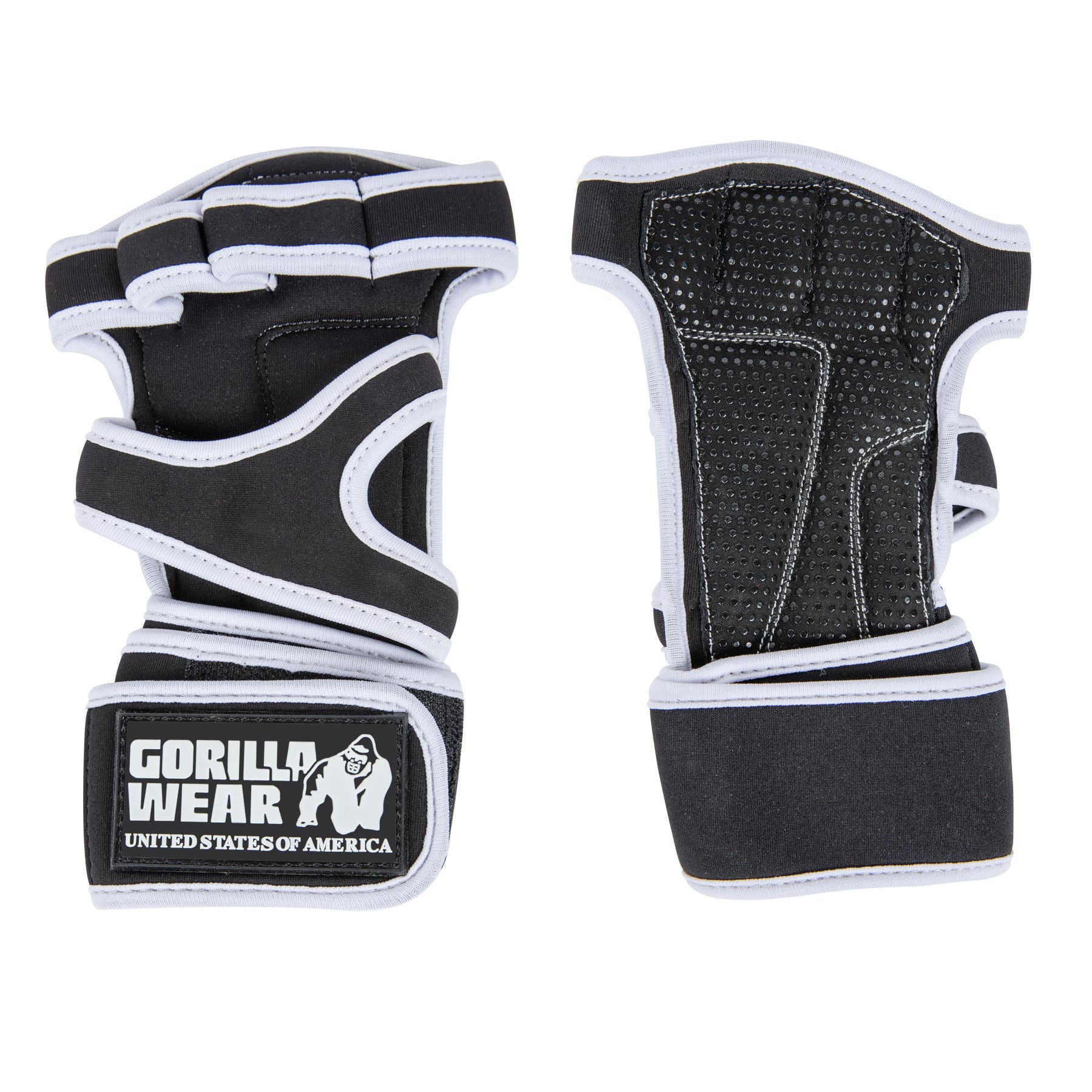 Yuma Weightlifting Workout Gloves, black/white