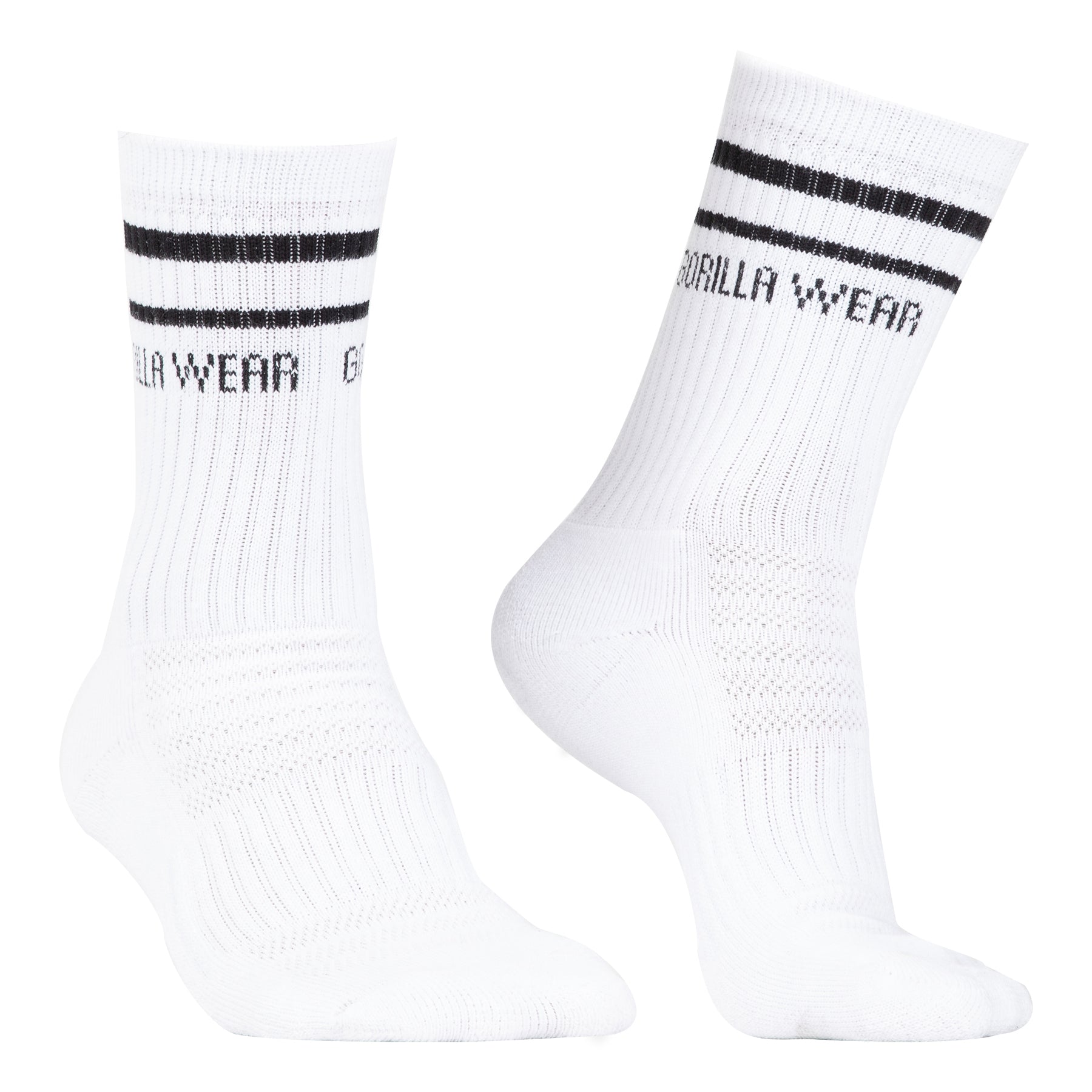 Gorilla Wear Crew Socks, white