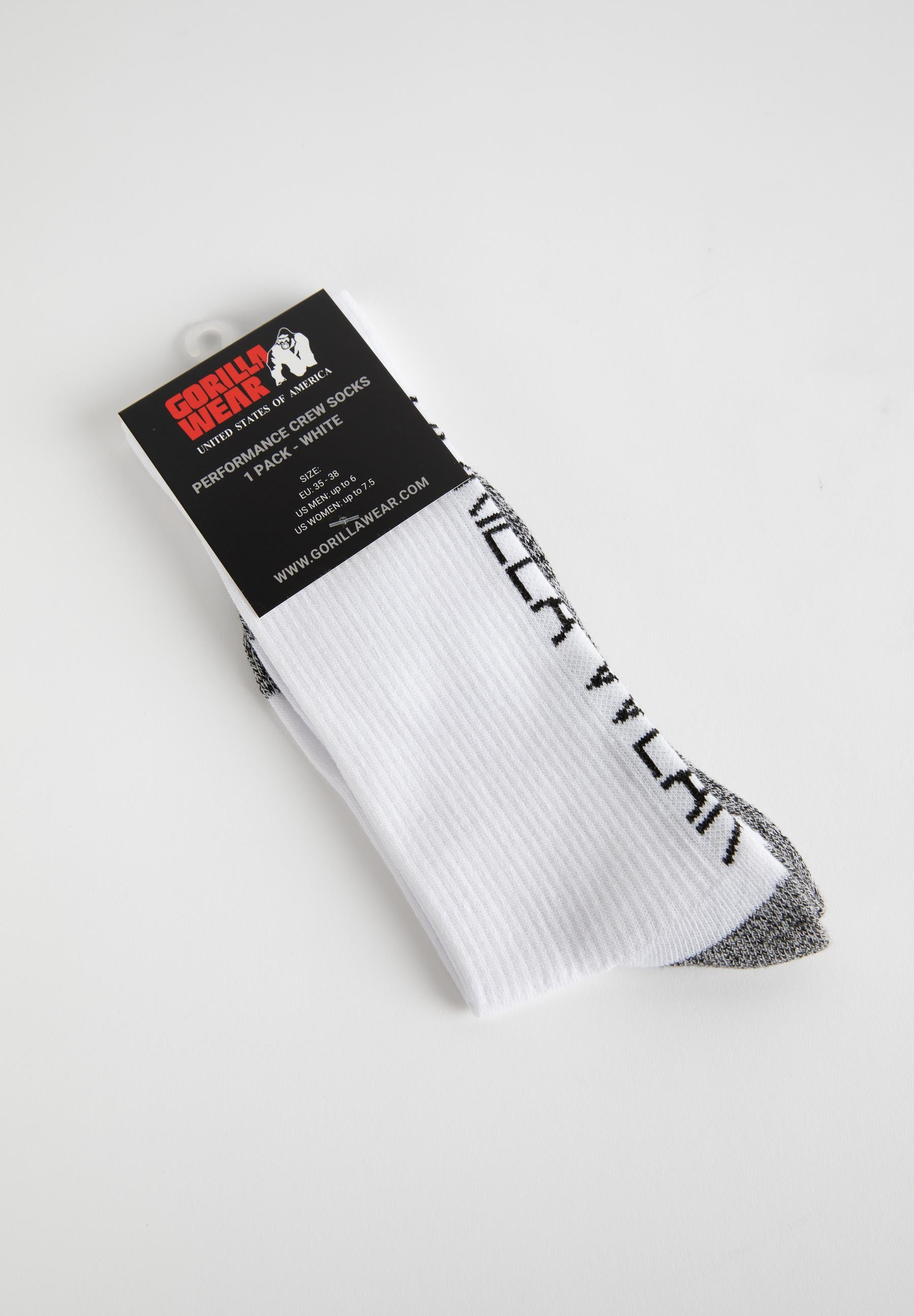 Performance Crew Socks, white