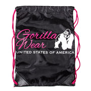 GW Drawstring Bag, black/pink