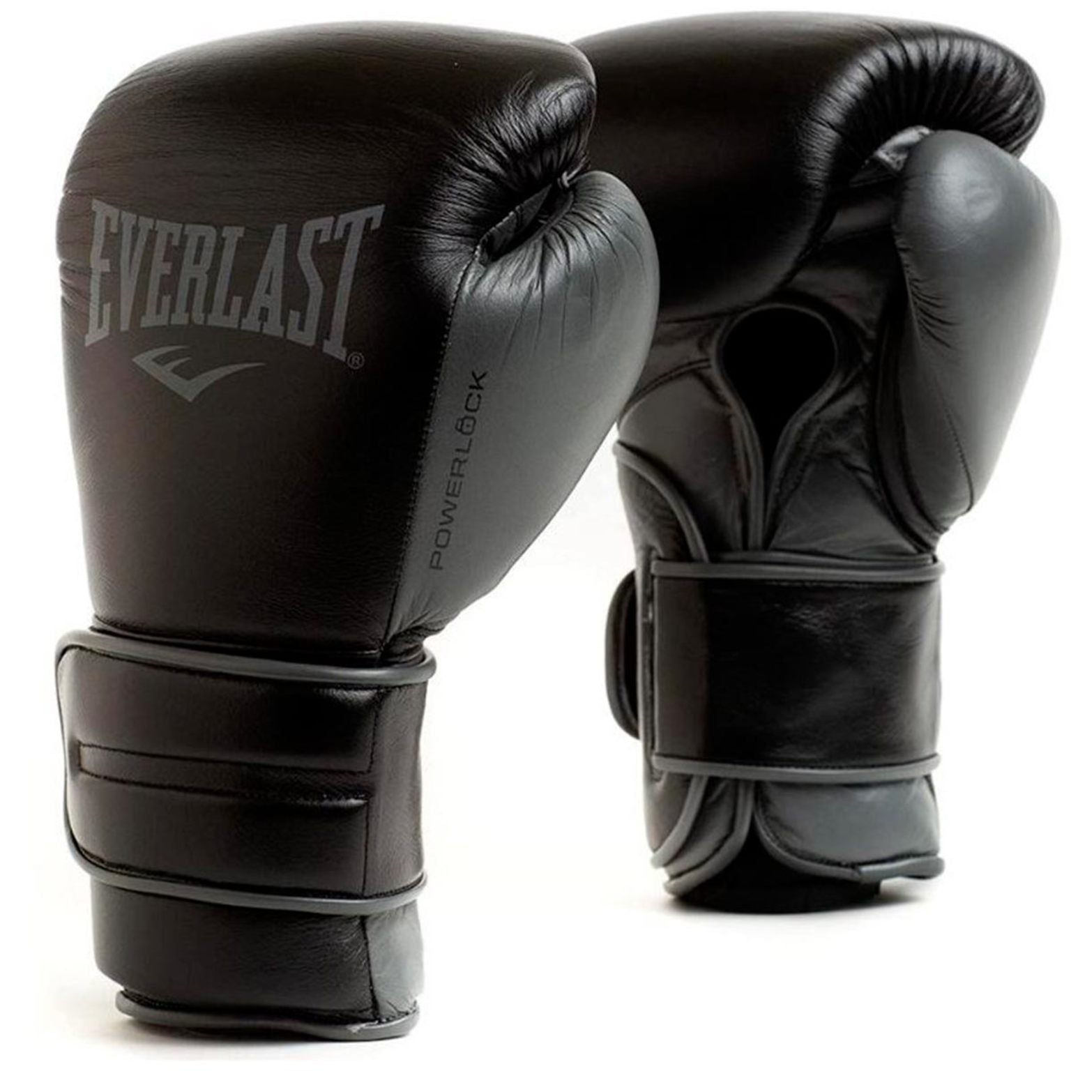 Everlast Powerlock 2R Training Gloves Leather Svart-Grå