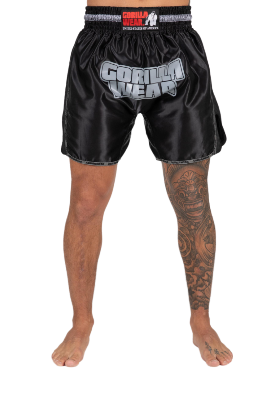 Piru Muay Thai Shorts, black