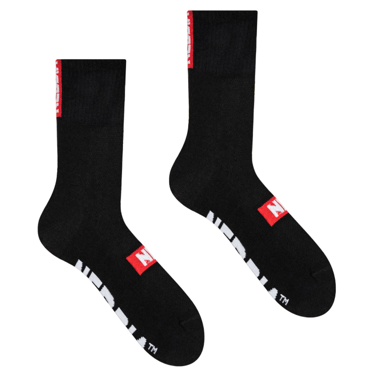 NEBBIA Crew Socks, black