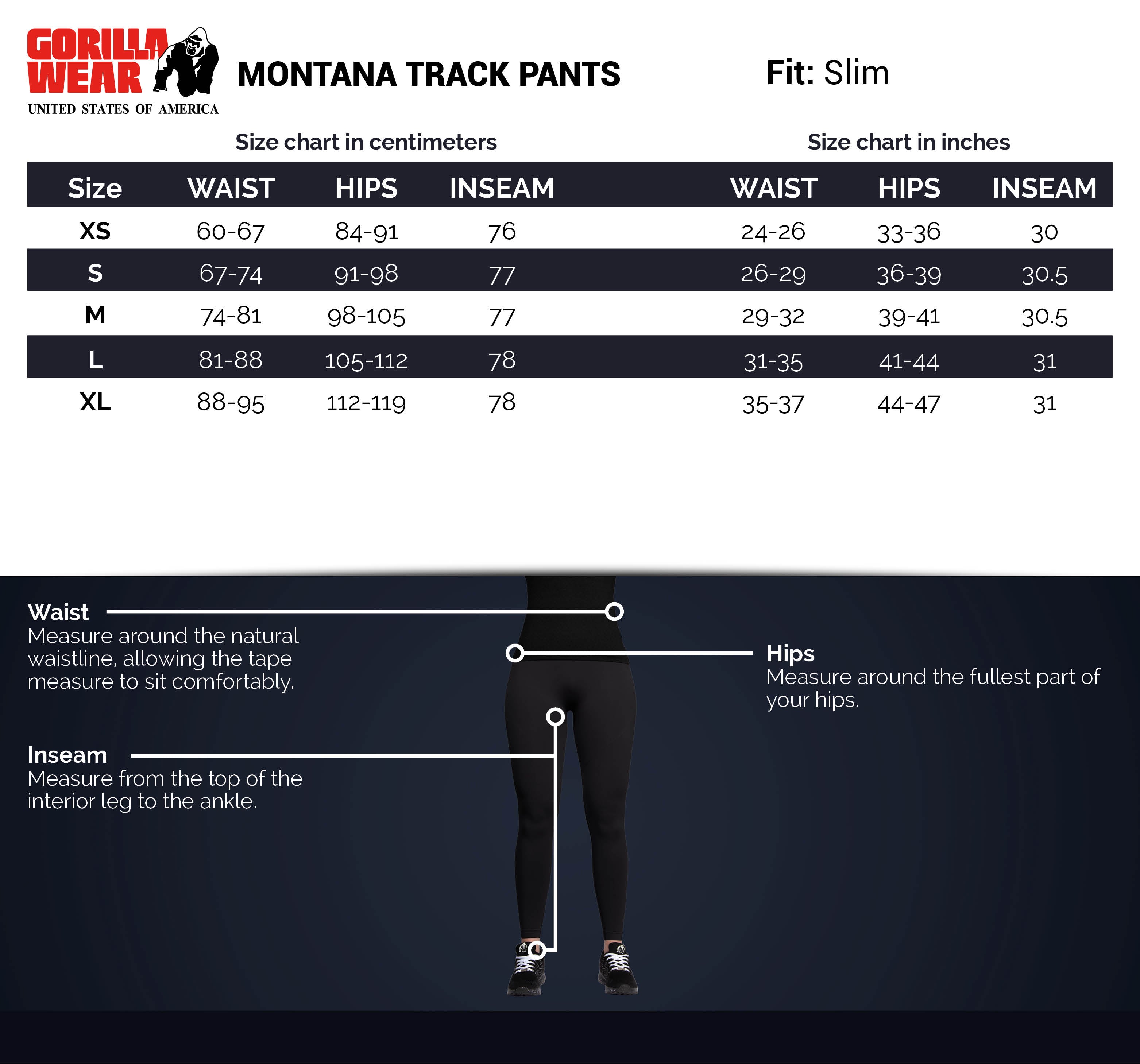 Montana Track Pants, black