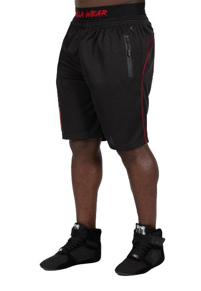 Mercury Mesh Shorts, black/red