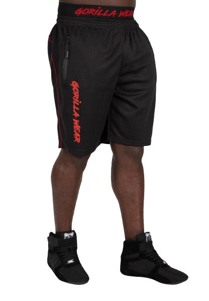 Mercury Mesh Shorts, black/red