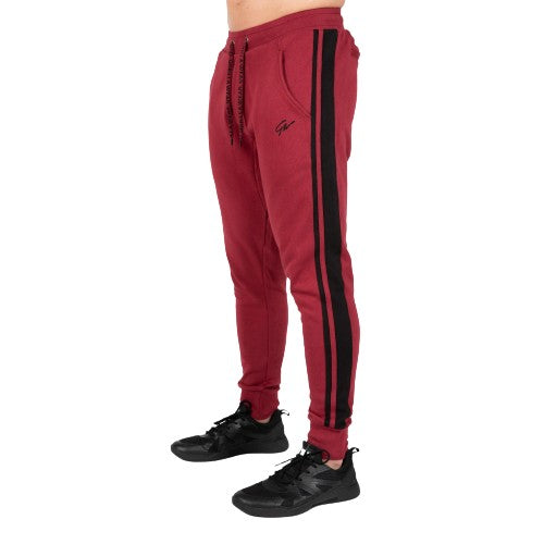 Banks Pants, burgundy red/black