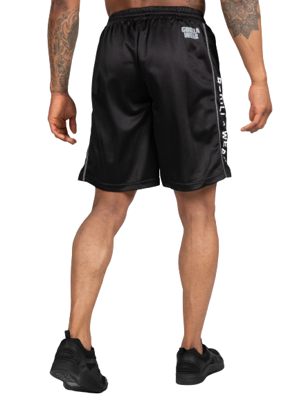 Functional Mesh Shorts, black/white