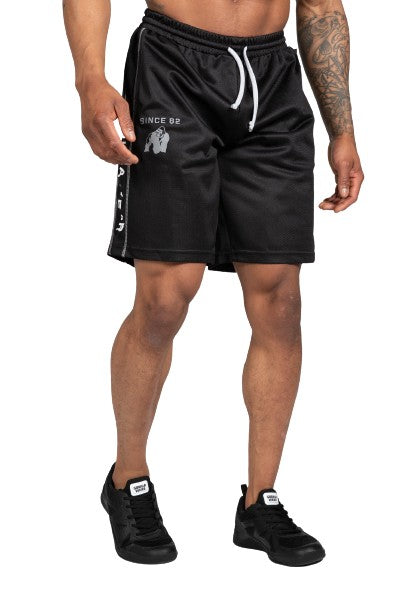 Functional Mesh Shorts, black/white