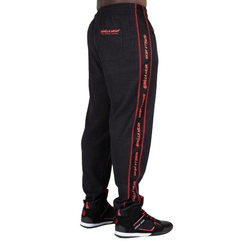 Buffalo Old School Workout Pants, black/red