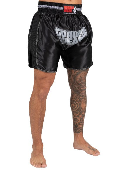 Piru Muay Thai Shorts, black