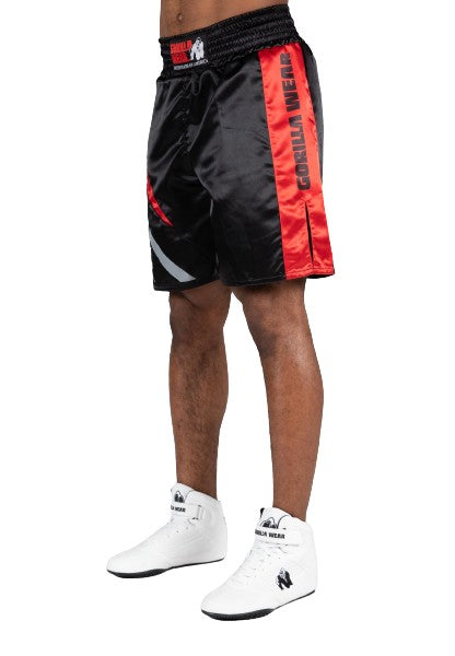 Hornell Boxing Shorts, black/red