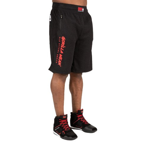 Augustine Old School Shorts, black/red