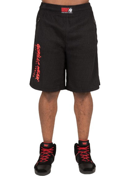 Augustine Old School Shorts, black/red