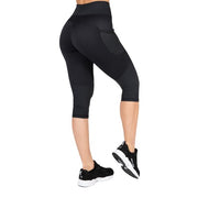 Monroe Cropped Leggings, black