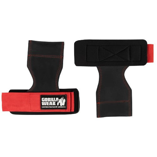 Lifting Grips, black/red