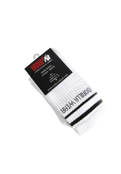 Crew Socks 2-Pack, white