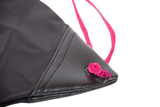 GW Drawstring Bag, black/pink