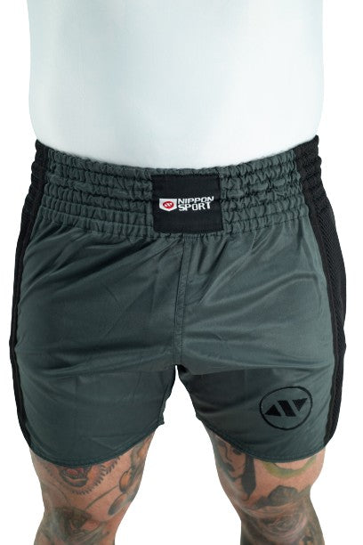 Muay Thai Shorts - Nippon Sport - Armygrön