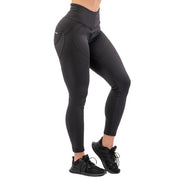 High Waist Bubble Butt Lifting Pants, black