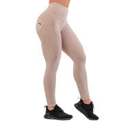 High Waist Bubble Butt Lifting Pants, cream