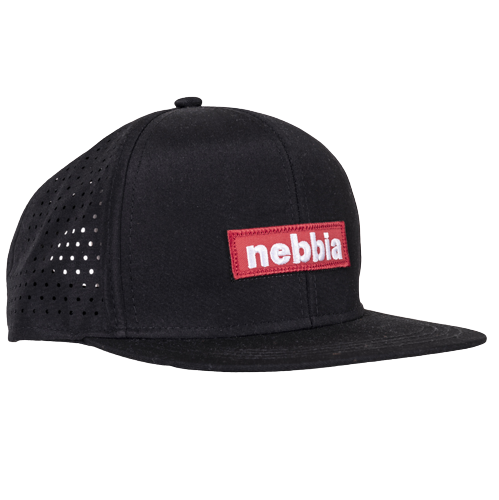 Red Label Snapback Cap, black