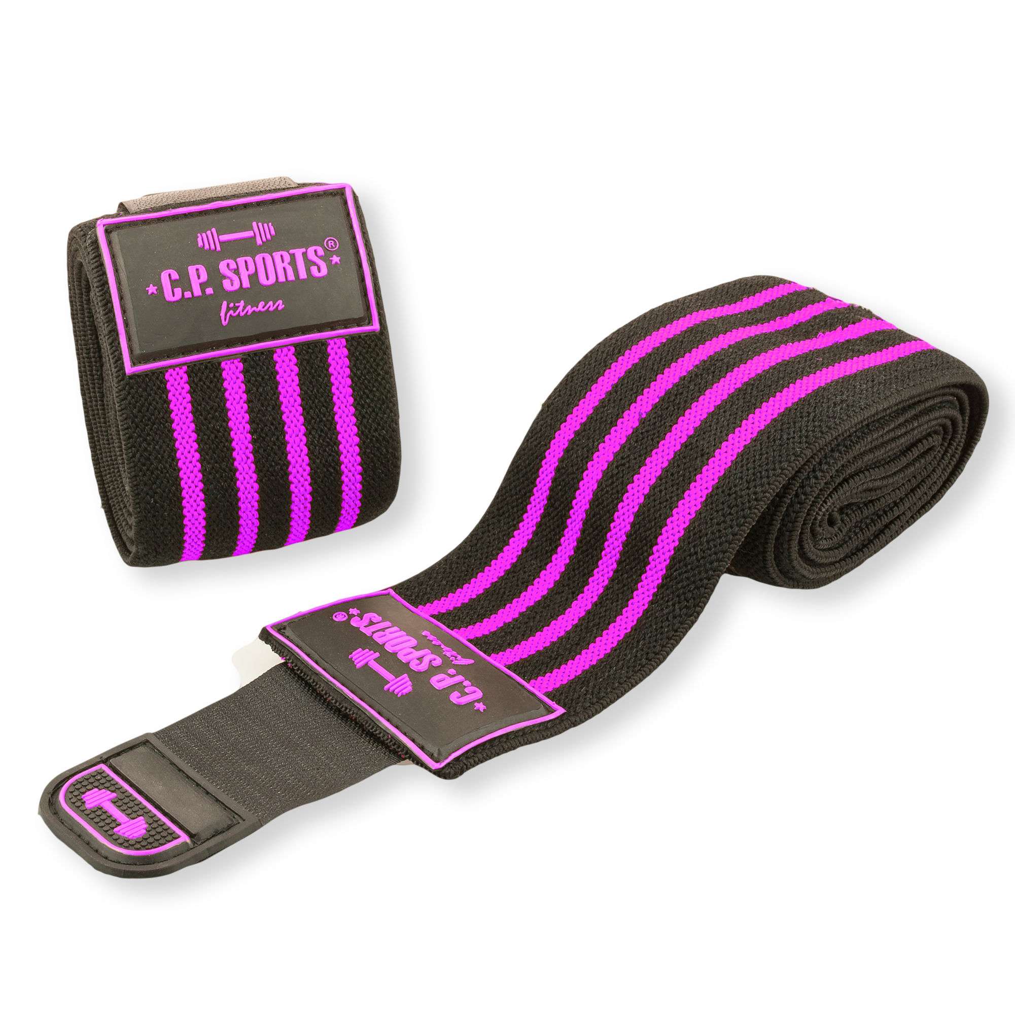 Elbow Wraps Pro 1,3 m, black/pink