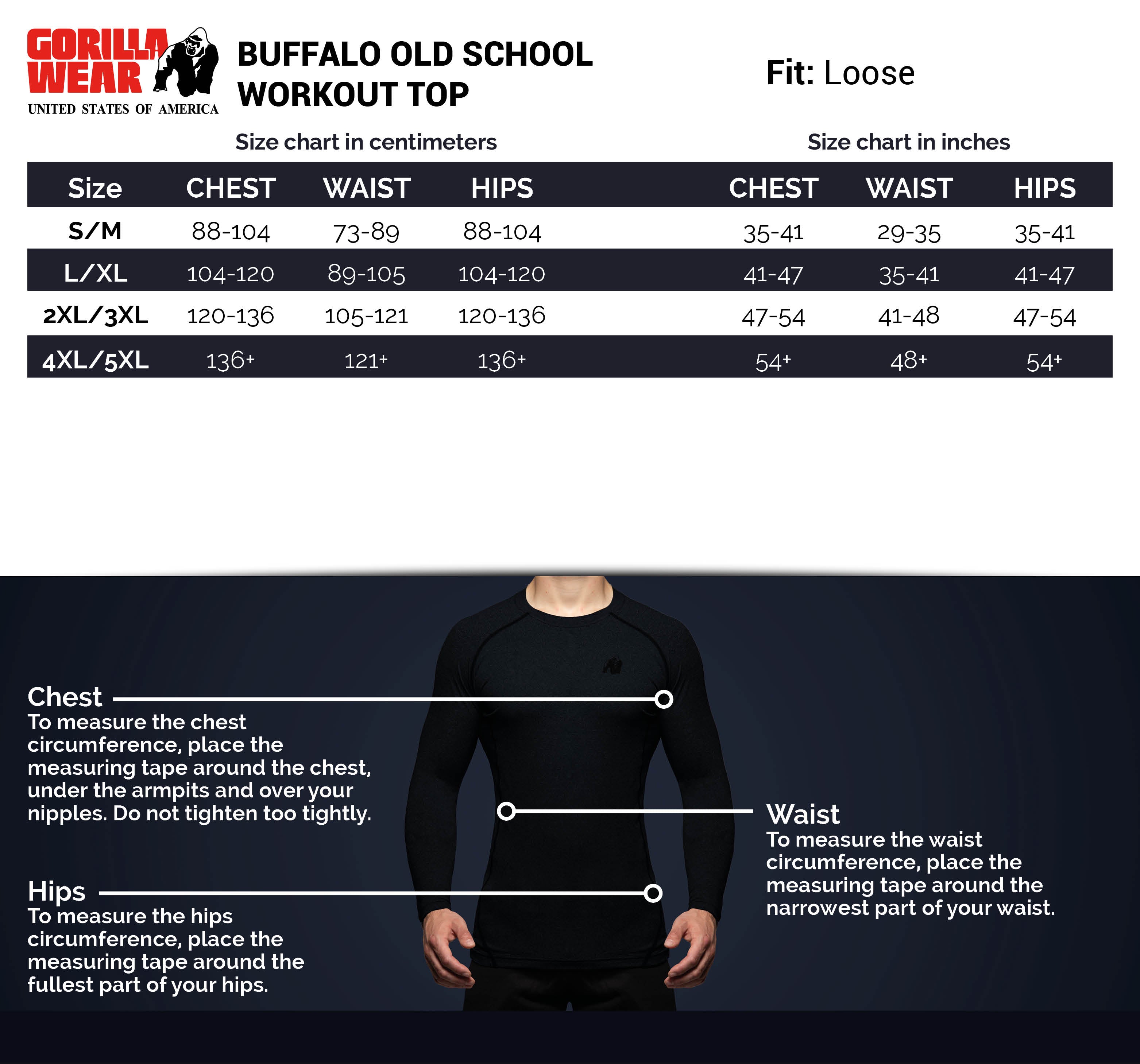 Buffalo Old School Workout Top, black/grey