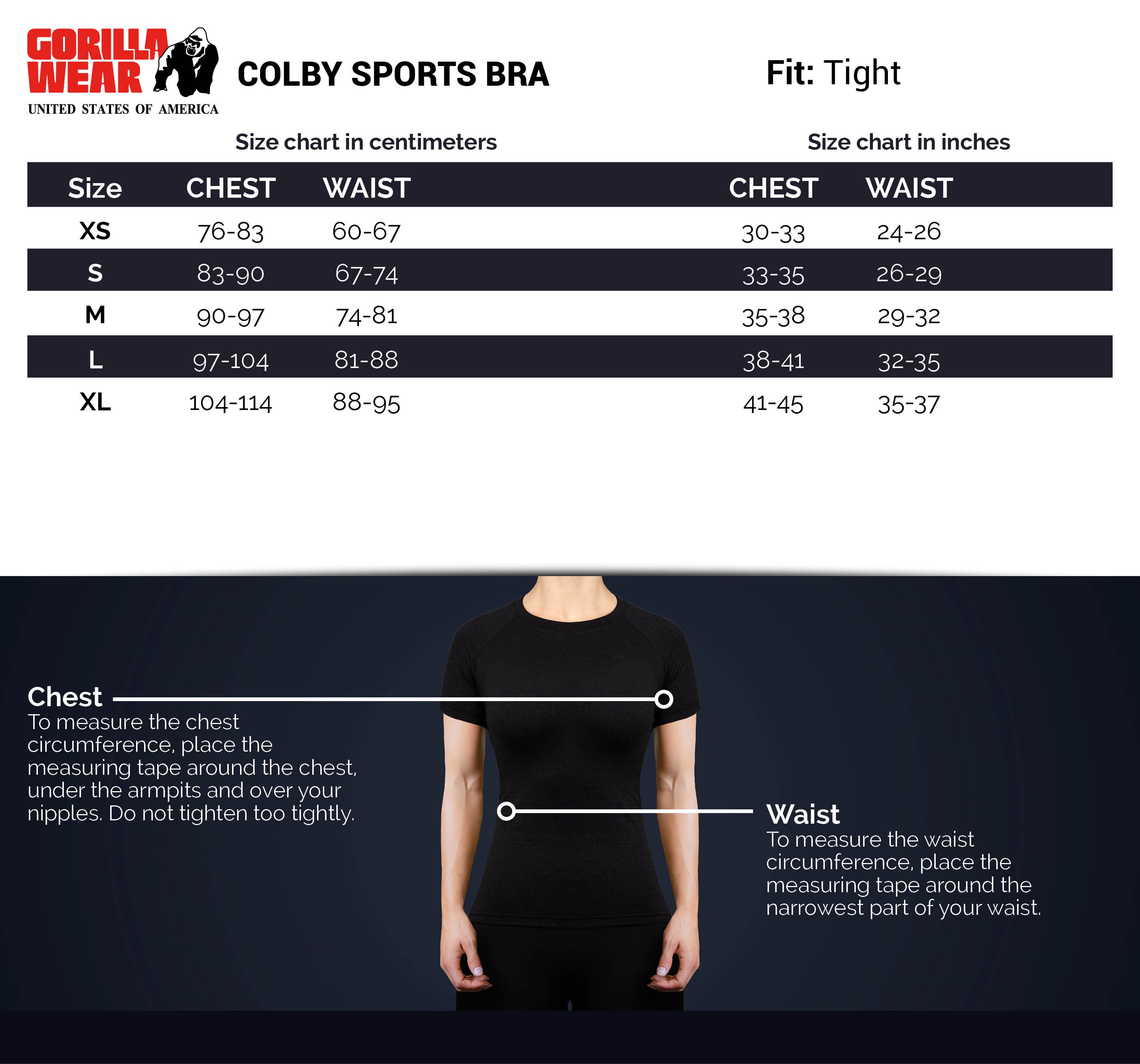 Colby Sports Bra, black