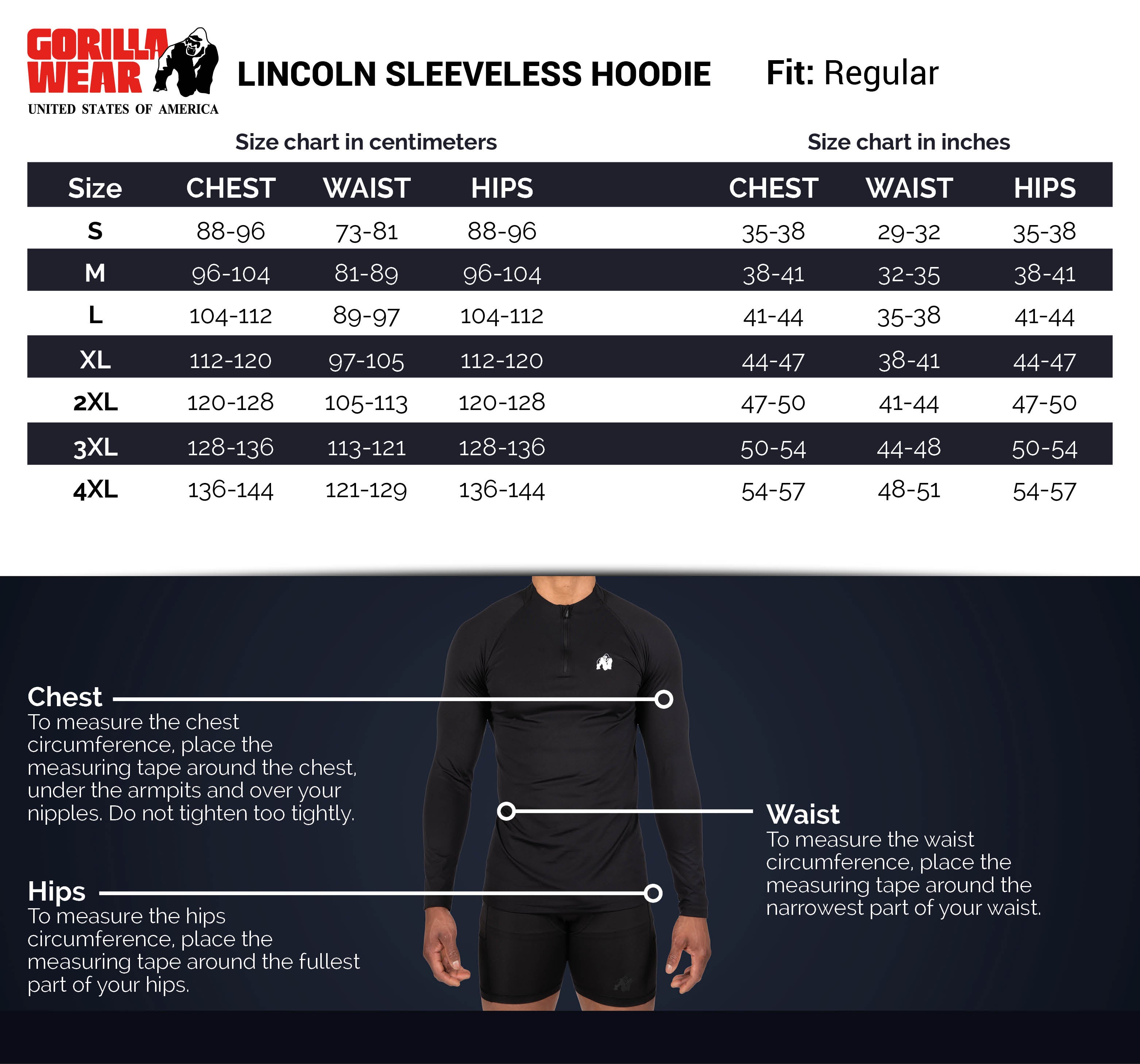 Lincoln Sleeveless Hoodie, grey